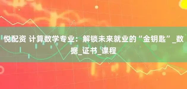 悦配资 计算数学专业：解锁未来就业的“金钥匙”_数据_证书_课程