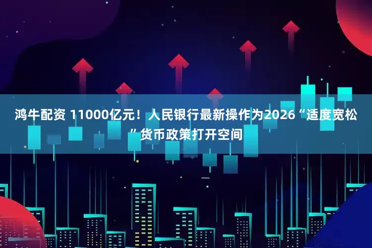 鸿牛配资 11000亿元！人民银行最新操作为2026“适度宽松”货币政策打开空间